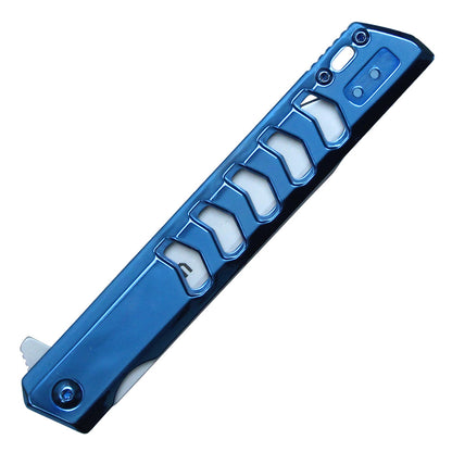 9-1/4" Tanto pocket knife (Blue)