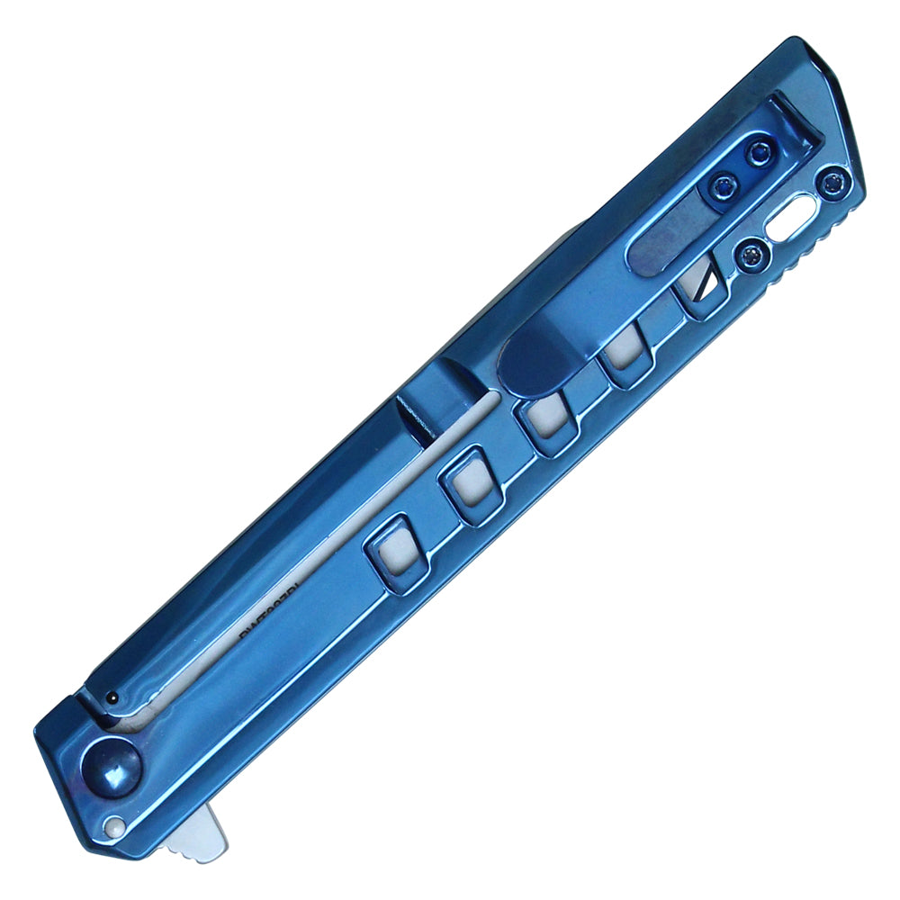 9-1/4" Tanto pocket knife (Blue)