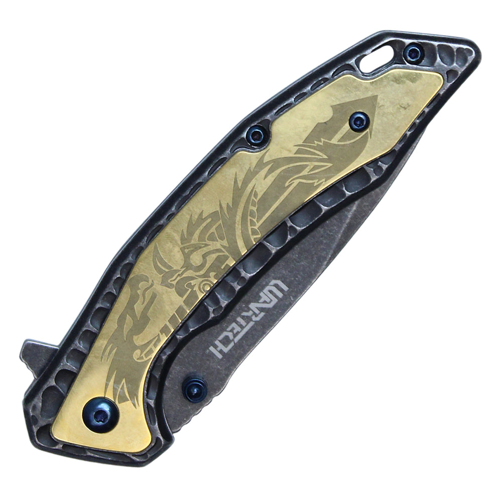 8” ASSISTED OPEN DRAGON POCKET KNIFE