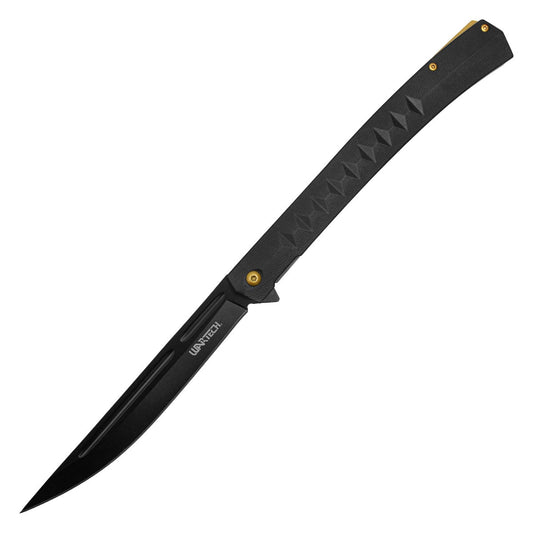 13" Wartech - Long Black Pocket Knife