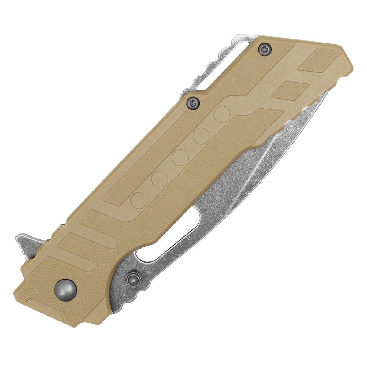 8.5" Wartech - Desert Tan Pocket Knife