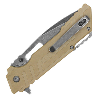 8.5" Wartech - Desert Tan Pocket Knife