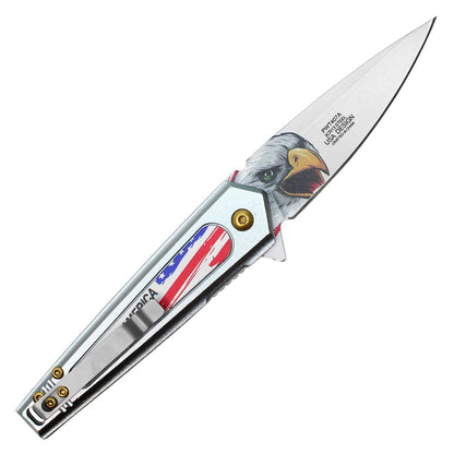 7.5" God Bless America Pocket Knife