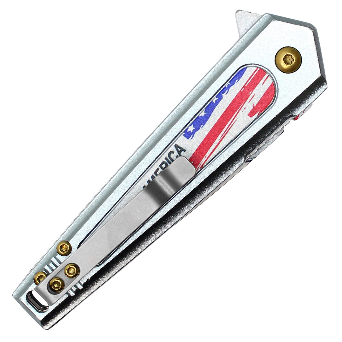 7.5" God Bless America Pocket Knife