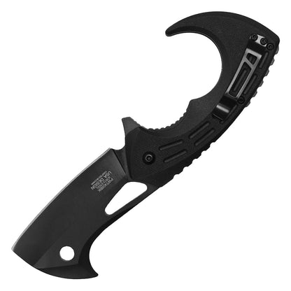 Wartech Black Gut Hook Pocket Knife