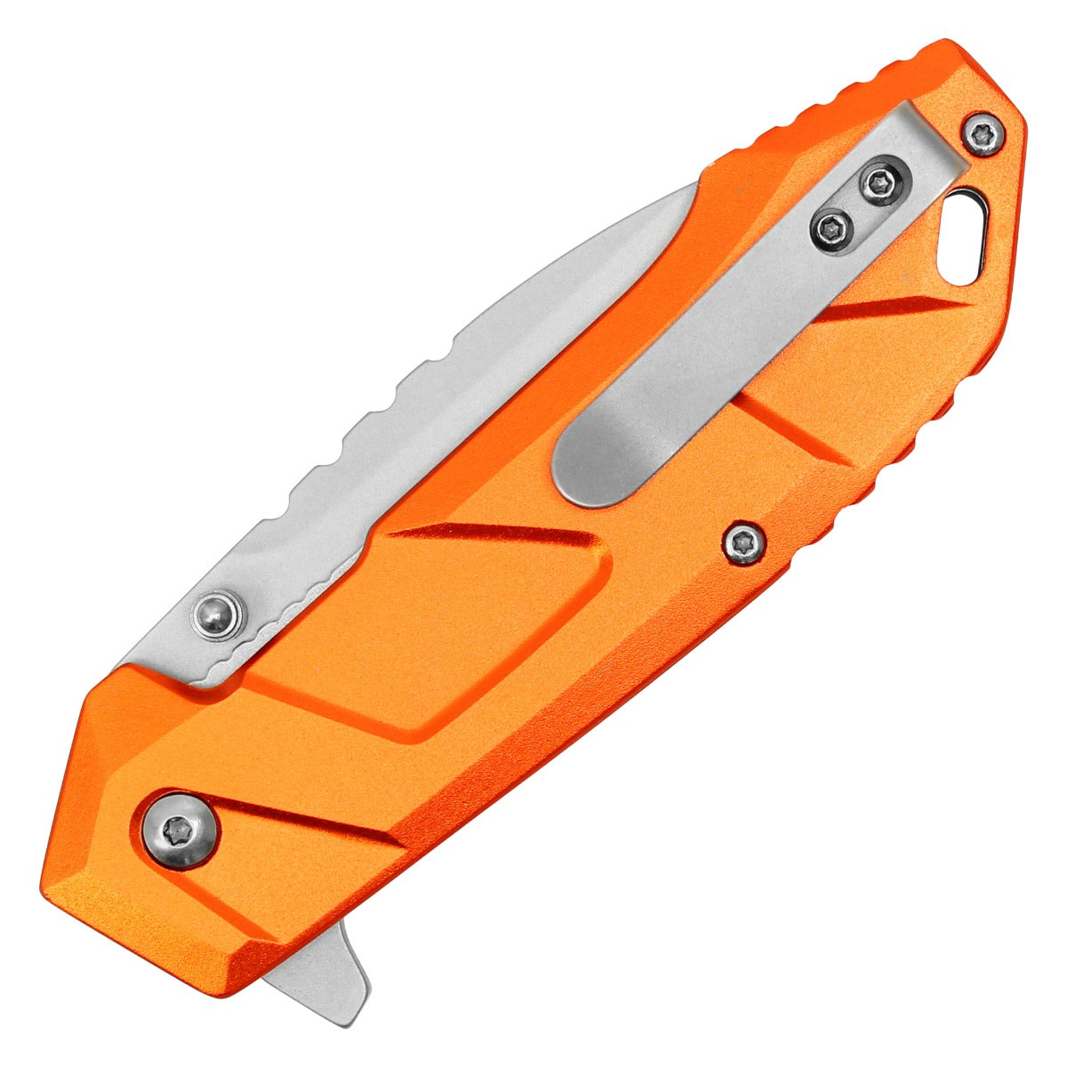 8" Orange Pocket Knife