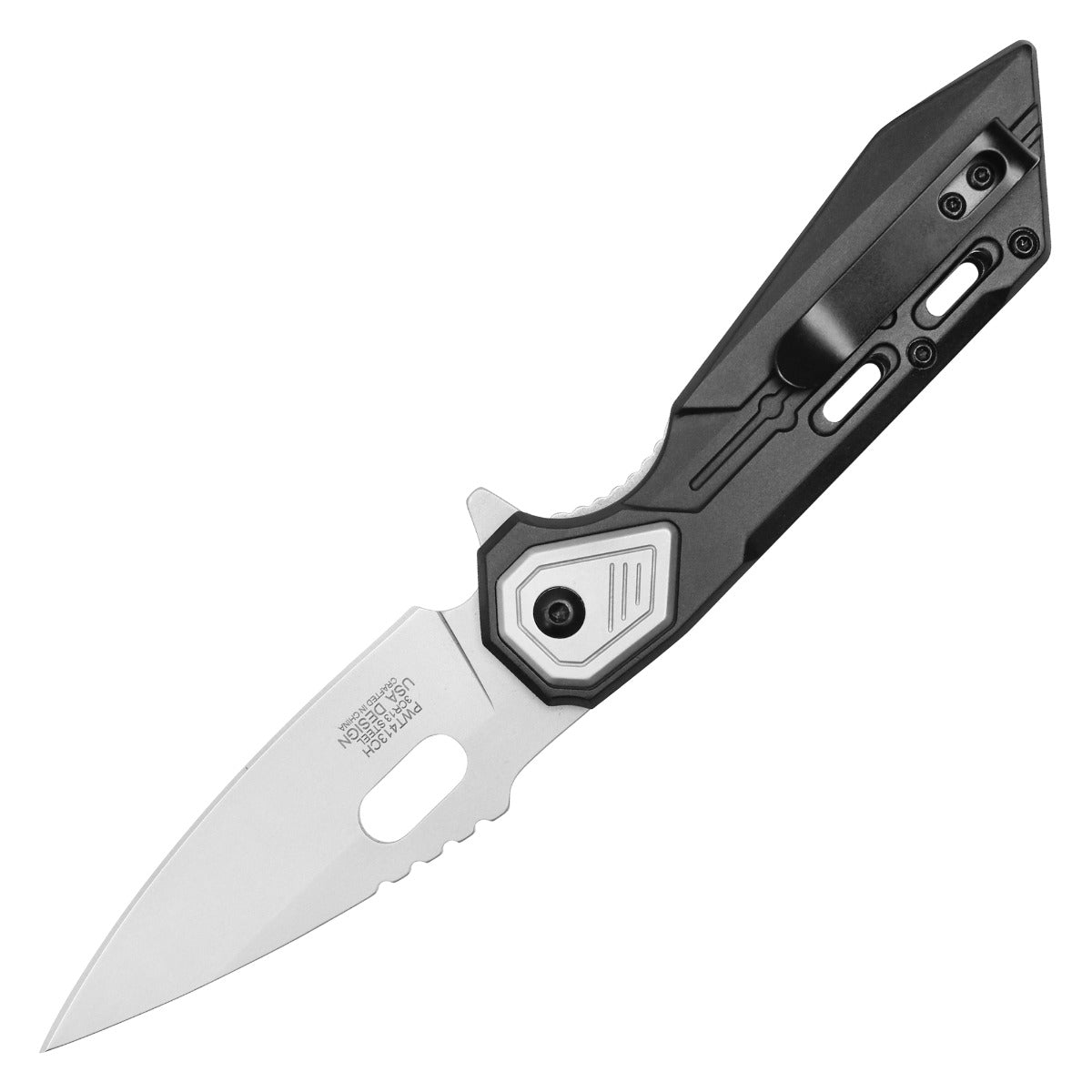 8" Wartech - Gray Pocket Knife