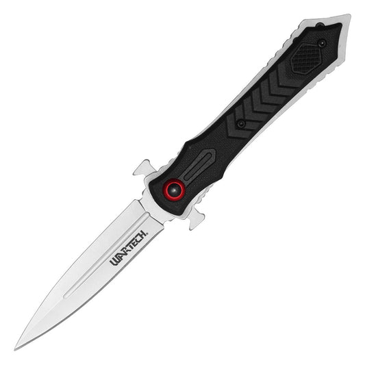 Wartech - 8" Silver | Spring Assisted Pocket Dagger