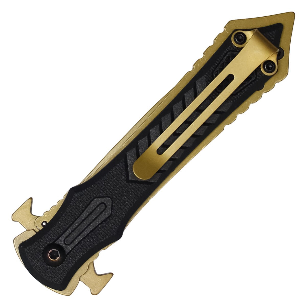 Wartech - 8" Gold | Spring Assisted Pocket Dagger