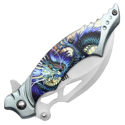 Silver Dragon Pocket Knife