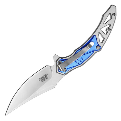 Blue Trailing Point Pocket Knife