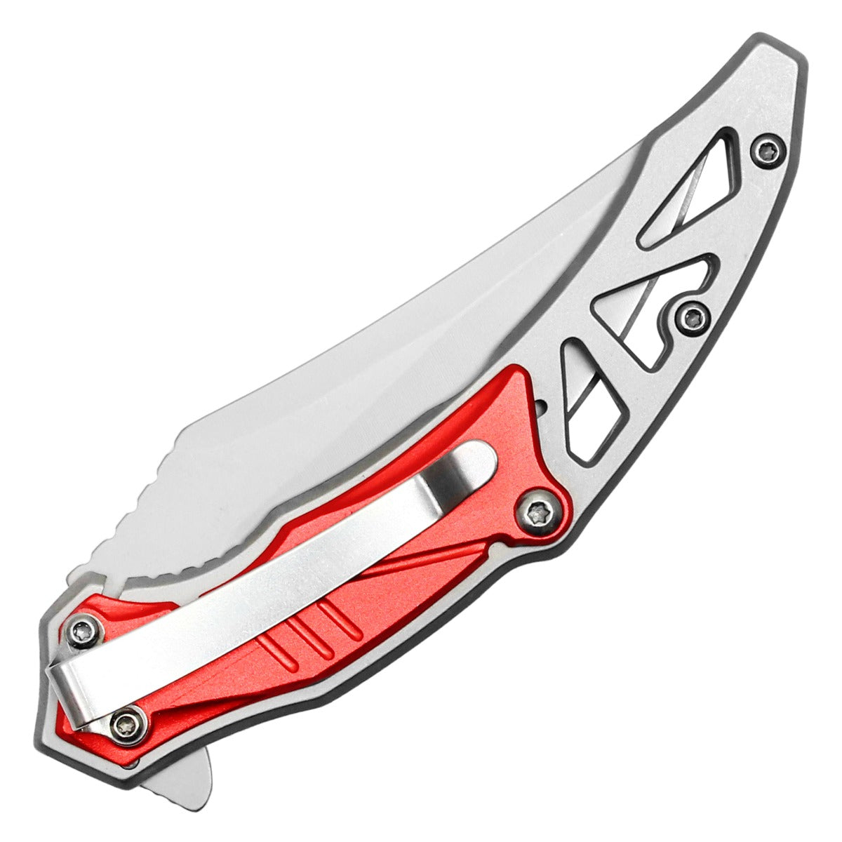 Red Trailing Point Pocket Knife