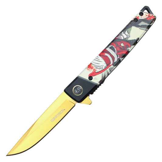 8" Gold Tengu Pocket Knife