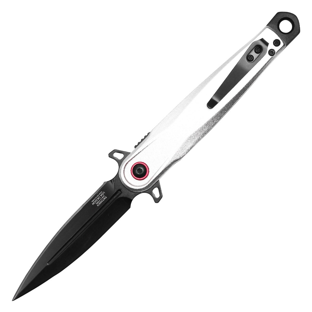 Wartech - 8.5" Chrome | Spring Assisted Pocket Dagger