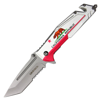 Wartech 8.5" California Republic Pocket Knife