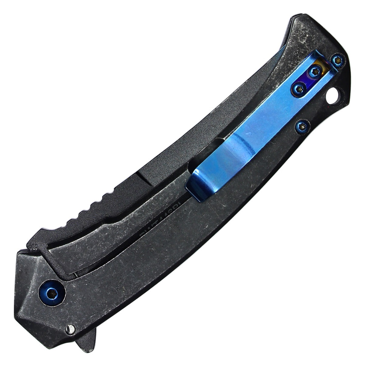 Wartech 8" Blue Samurai Pocket Knife