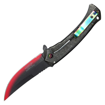 Wartech 8" Red Samurai Pocket Knife