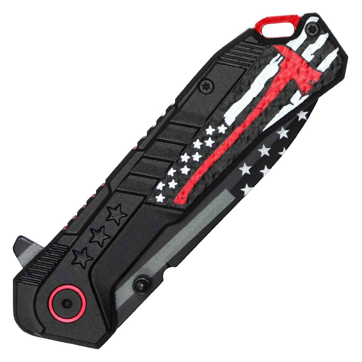 Wartech 7.75" Thin Red Line Pocket Knife