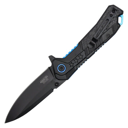 Wartech 7.75" Thin Blue Line Pocket Knife