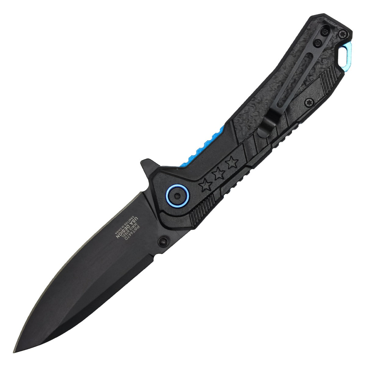 Wartech 7.75" Thin Blue Line Pocket Knife