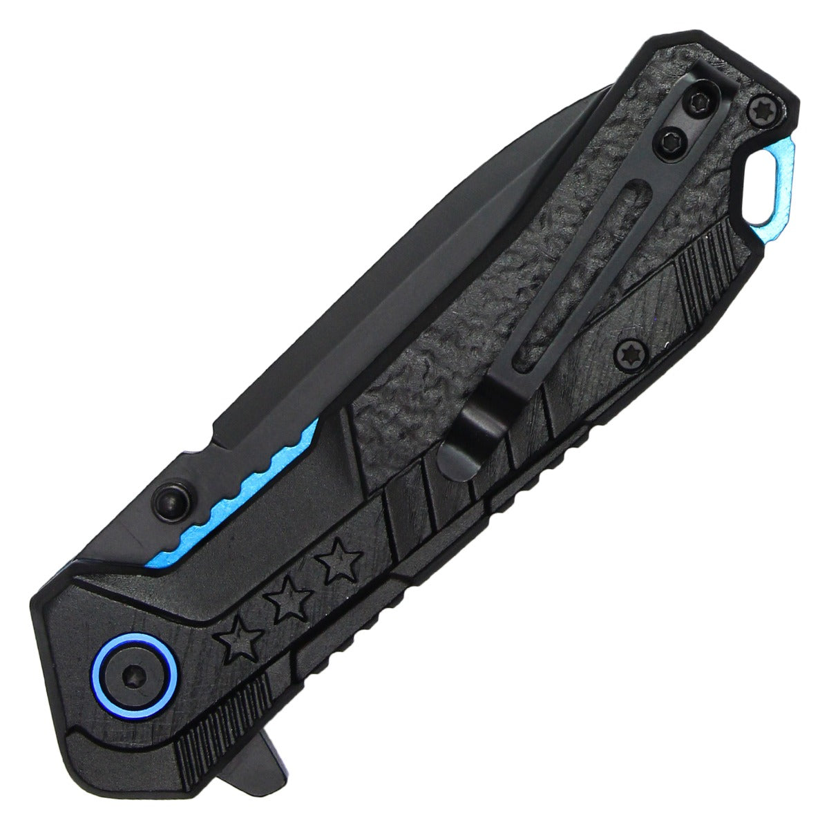 Wartech 7.75" Thin Blue Line Pocket Knife