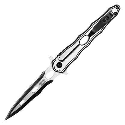 Wartech - 8" Silver | Spring Assisted Pocket Dagger