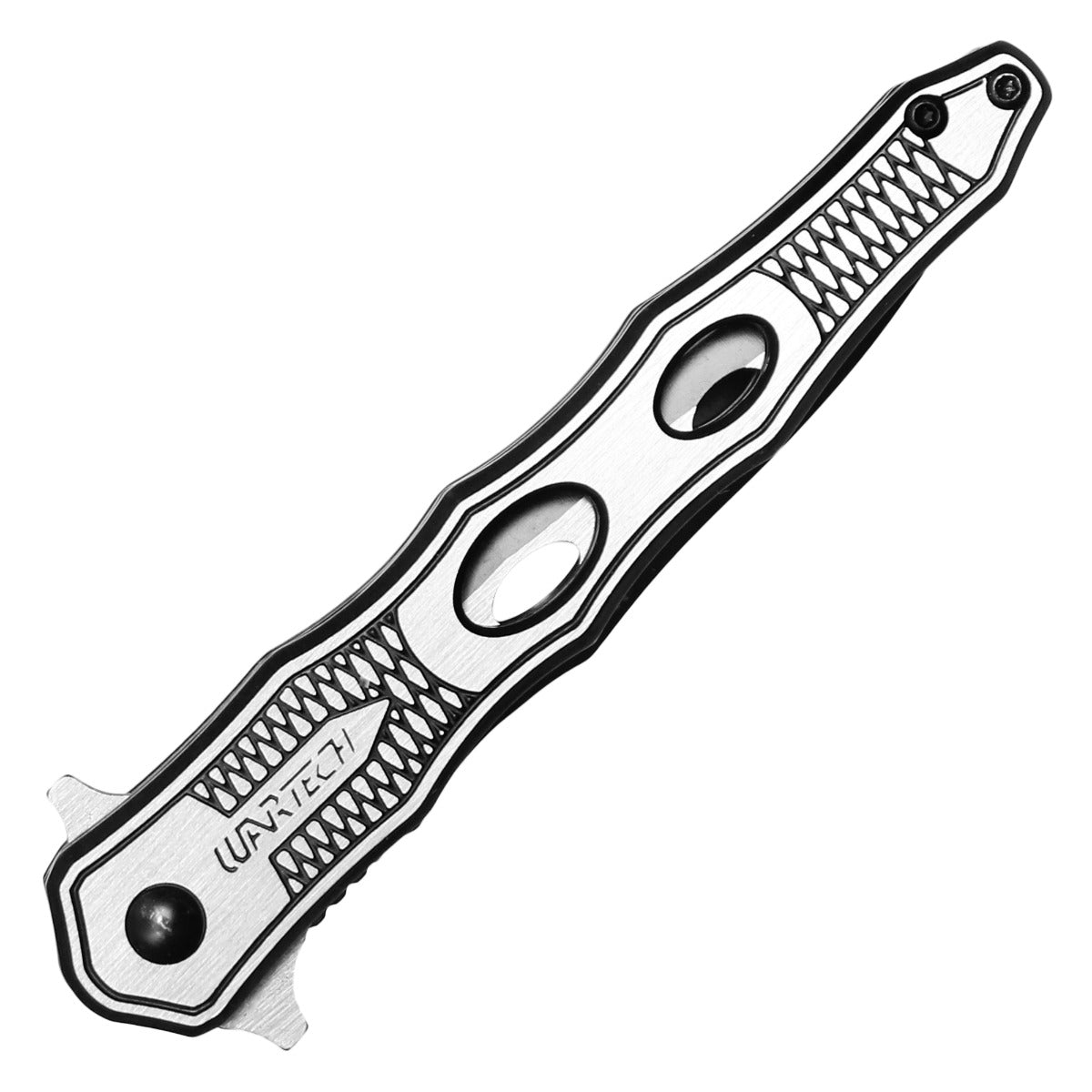 Wartech - 8" Silver | Spring Assisted Pocket Dagger