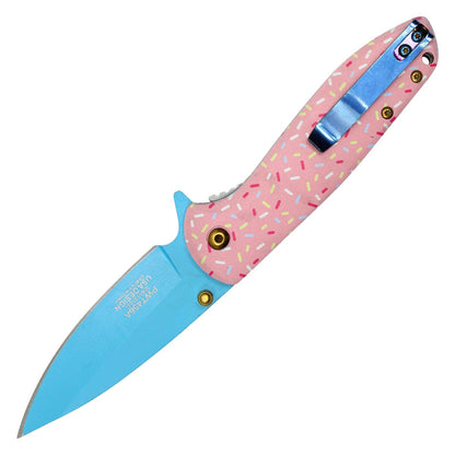 Wartech / Sweet Treats - 7.5" Frosted Donut Pocket Knife