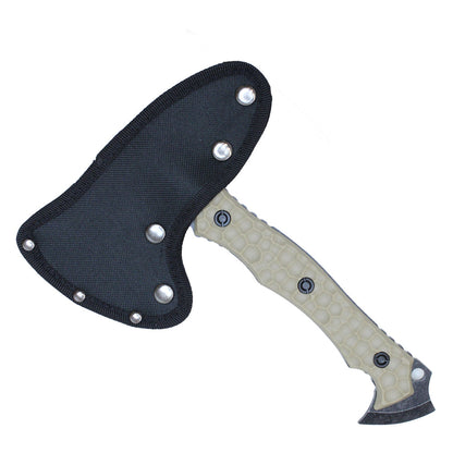 9-3/4" Skull Crusher Axe w/ Grey ABS Handle