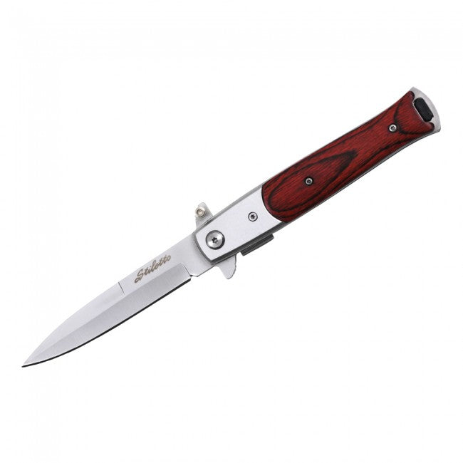 8-1/2" Stiletto Pocket knife (Chrome)